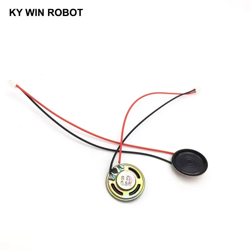 2pcs New Ultra-thin speaker 8 ohms 0.5 watt 0.5W 8R speaker Diameter 23MM 2.3CM thickness 5MM with PH2.0 terminal wire length 10