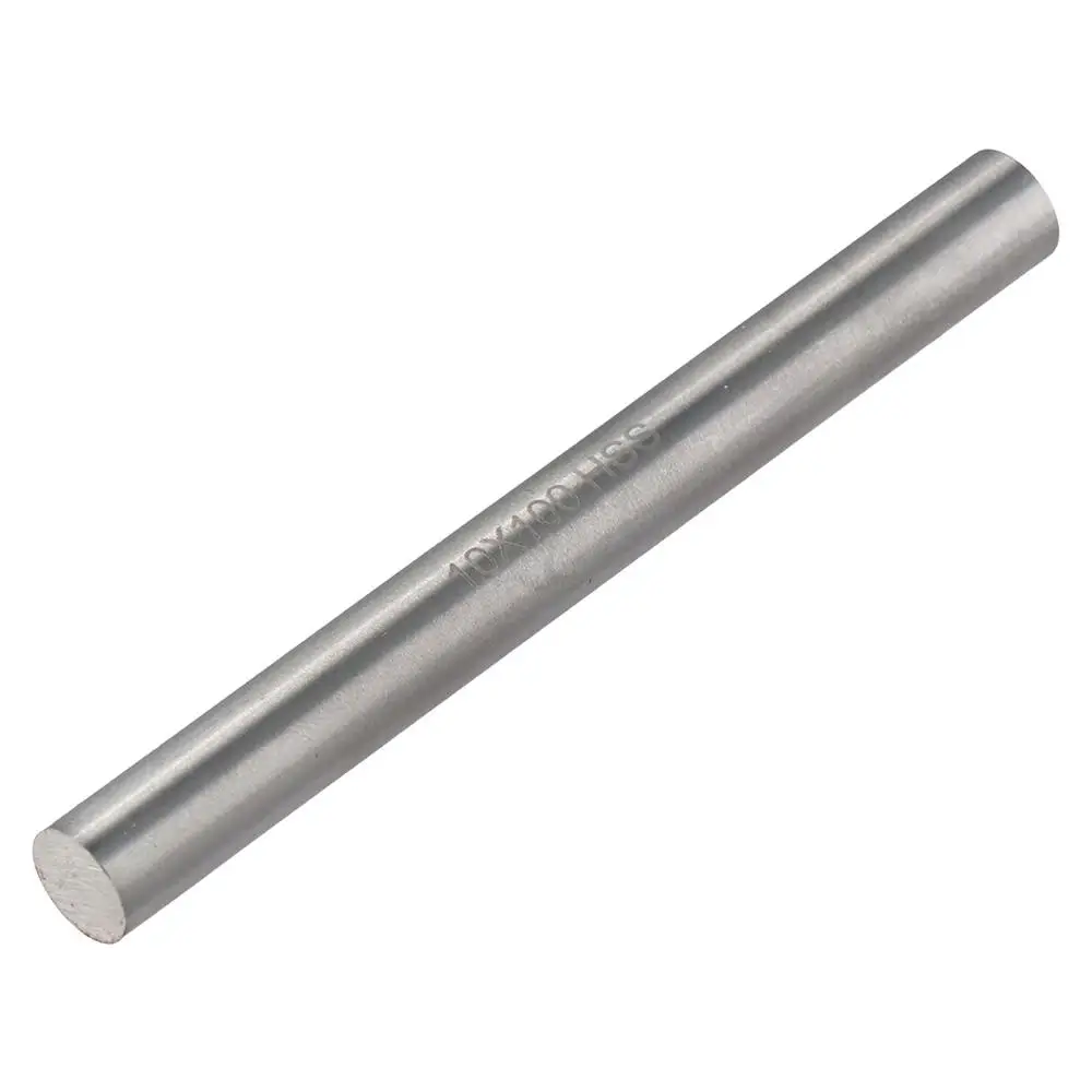 2 pz 10mm x 100mm Solid Round Rods Smooth HSS Steel Metal tornio Bar Stock Tool movimento lineare albero macchina tornitura