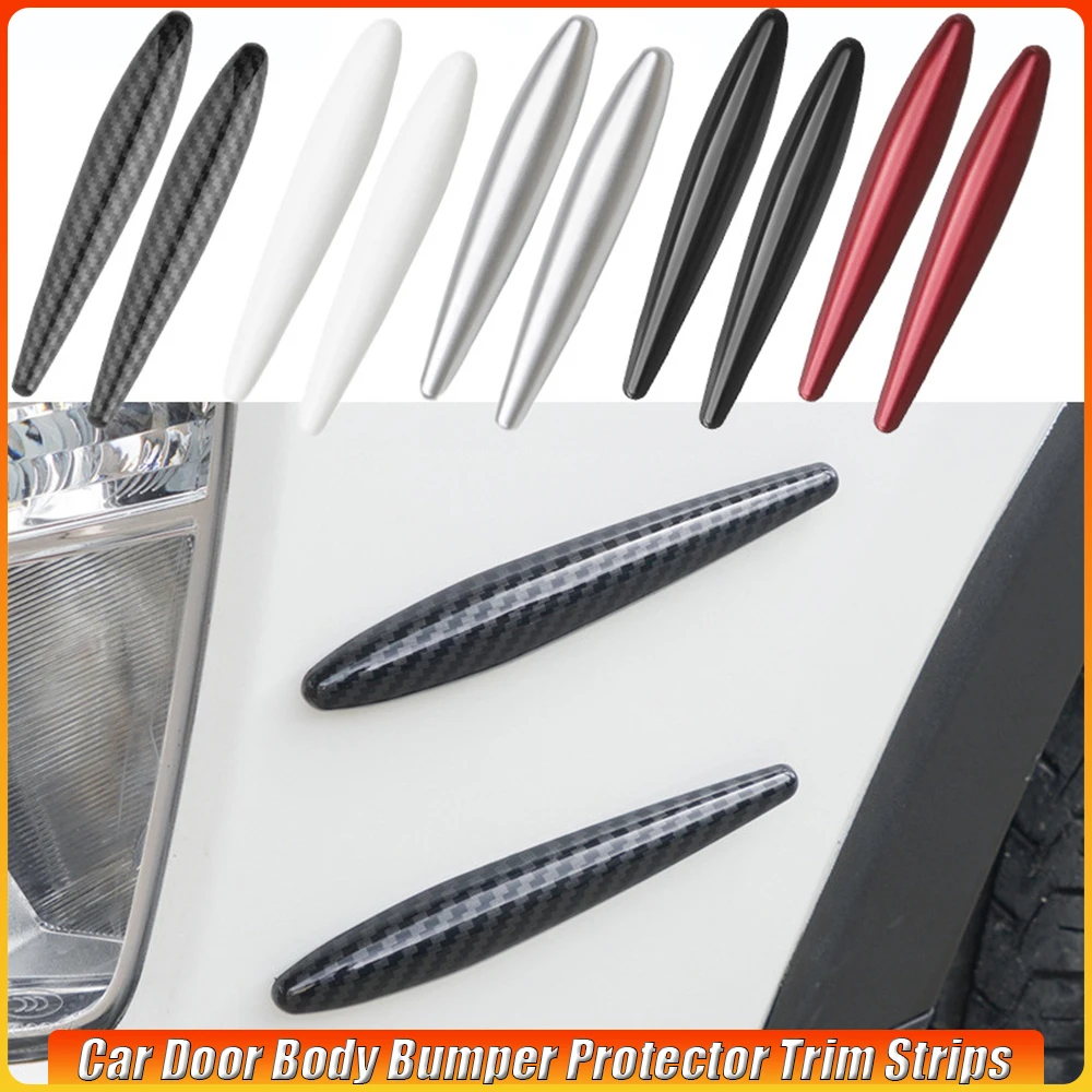 

Car Door Body Bumper Protector Trim 8Pcs/set Auto Noise Reduction Anti-scratch Decorative Protection Strips Car Stickers