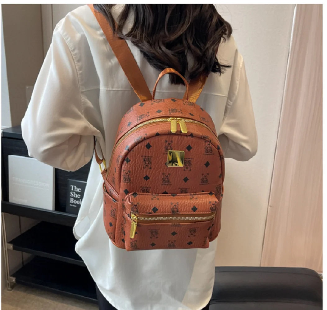 2025 New Arrival Korean Style Leather Backpack Fashion Design Large Capacity Shoulder Bags School Bag Casual Travel Backpacks