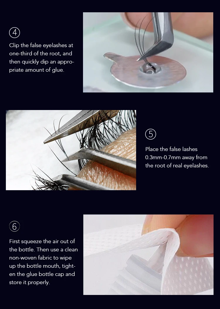 Gollee 1-2s Transparenter Starker Klebstoff für Wimpernverlängerung, Nicht Reizend, Farbige Wimpern, 5-6 Wochen Haltbarkeit, Für Alle Wimpernstylisten und Make-up-Artisten – Detail 8