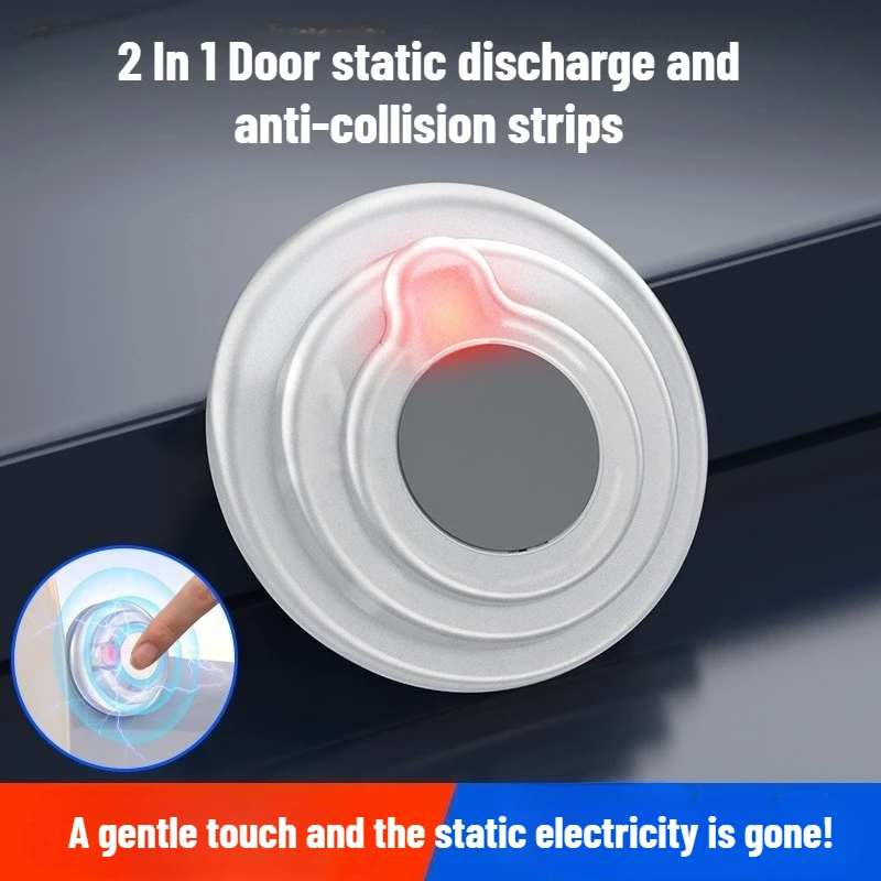 2/4Pcs Anti Static Shock Eliminator - Release Body Static & Prevent Car Door Shock, Touch Button for Car/Home