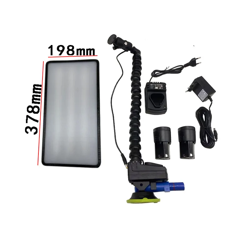 

Car dent repair tool, striped board, small battery leveling light, LED dent detection light, bend bracket