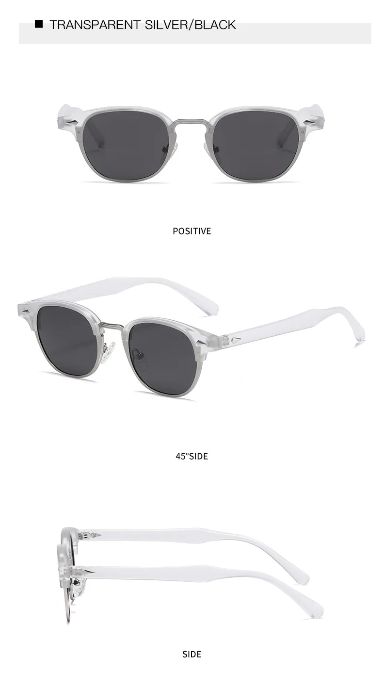 SPLOV Retro Premium Round Frame Polarized Sunglasses for Men's Fashion Outdoor Fishing Driving Glasses UV400