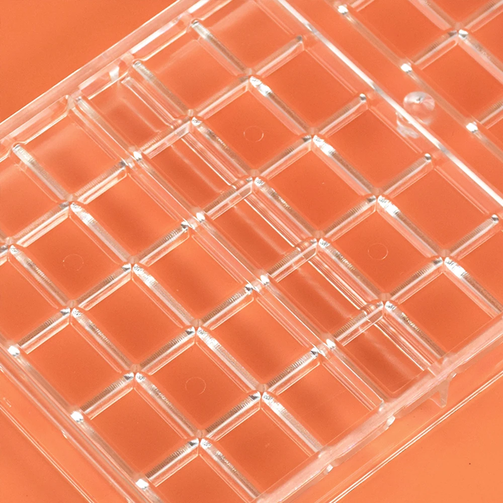 Polycarbonate Chocolate Mold for Candy Bar Bonbons 4 Cavity 50g/Pieces Confectionery Bakery Baking Pastry Tools Mould