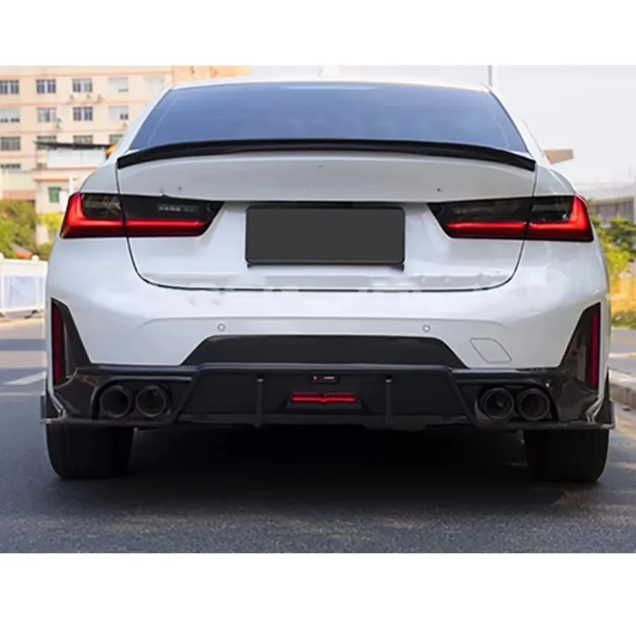 TD style For BMW 3 Series G20 G28 Carbon fiber rear bumper diffuser spoiler rear lip Shunt Car Accessories upgrade body ki