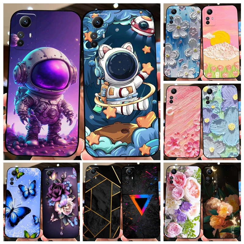 For Redmi Note 12S Case Note 12 S 2303CRA44A Soft Silicone TPU Matte Phone Cover For Xiaomi Redmi Note12S Shockproof Coque Funda