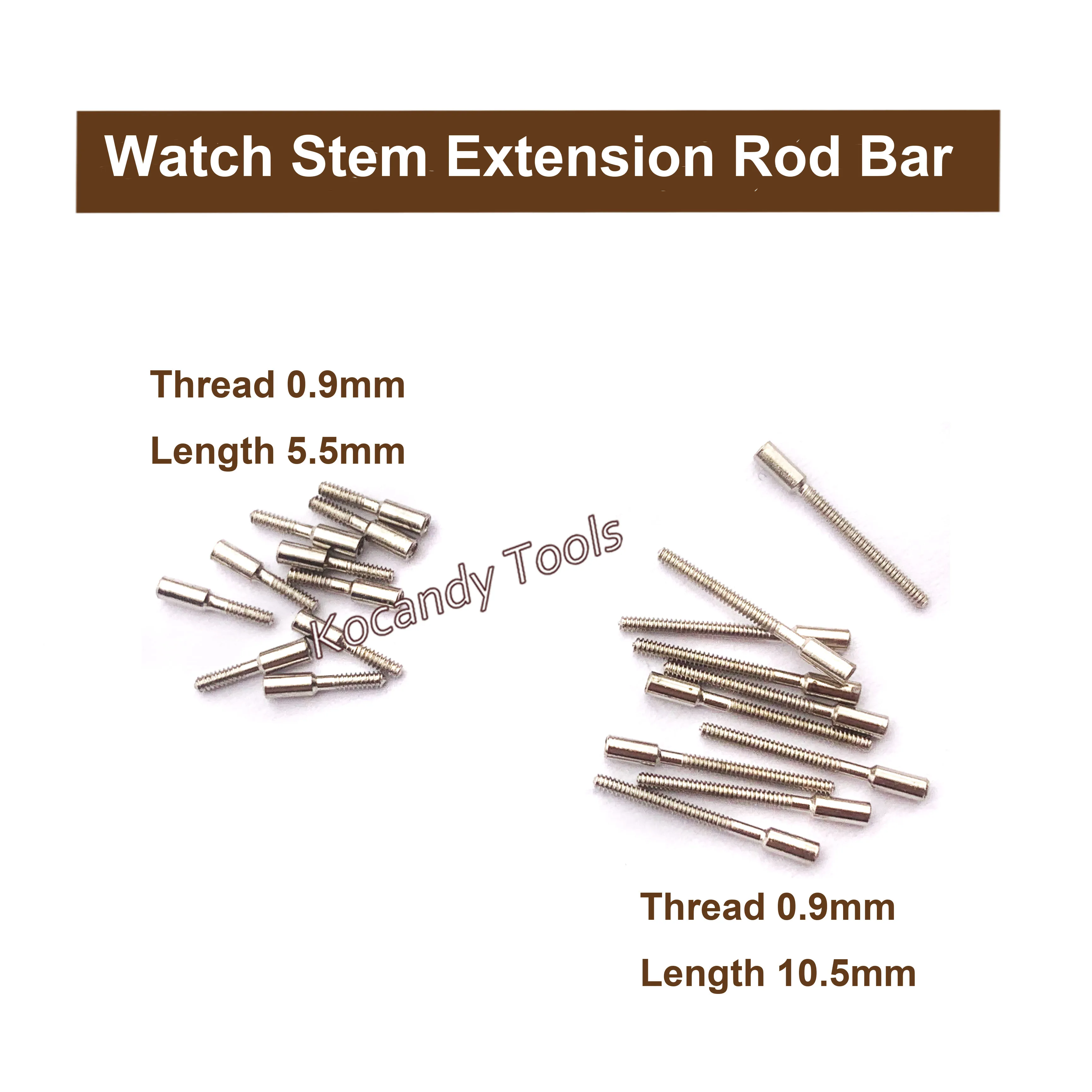 10 Types Watch Extension Rod Bar Watch Winding Stem Extender for 2824 2836 Movement Watch Crowns Stems Tube Watch Repair Tool