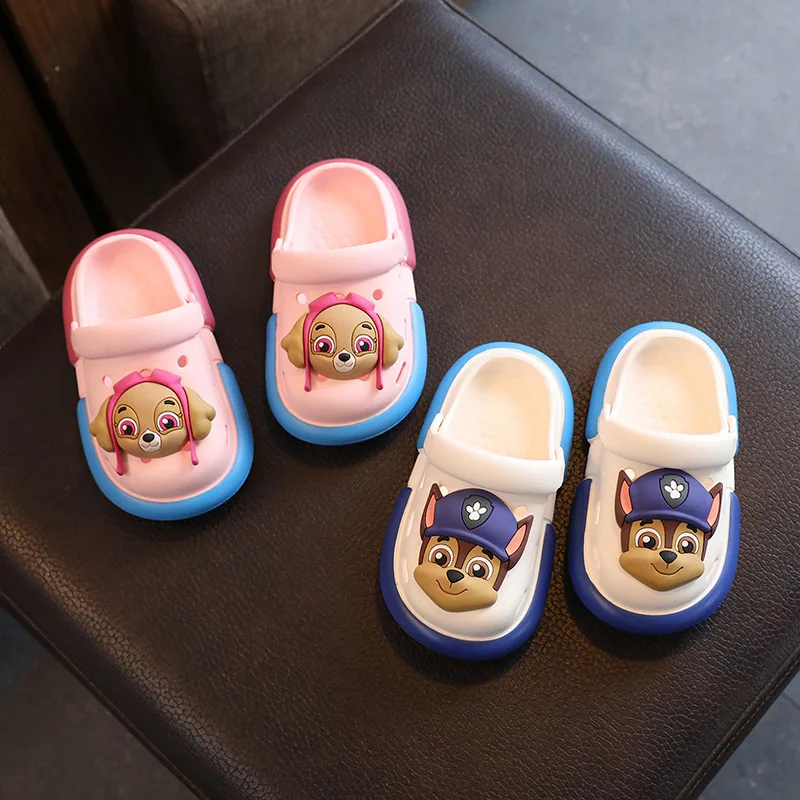 Paw Patrol Anime Cave Shoes Boys Slippers Summer Dogs Rubble Cartoon Girls Indoor Anti Slip Bathing Beach Outdoor Slippers Gifts
