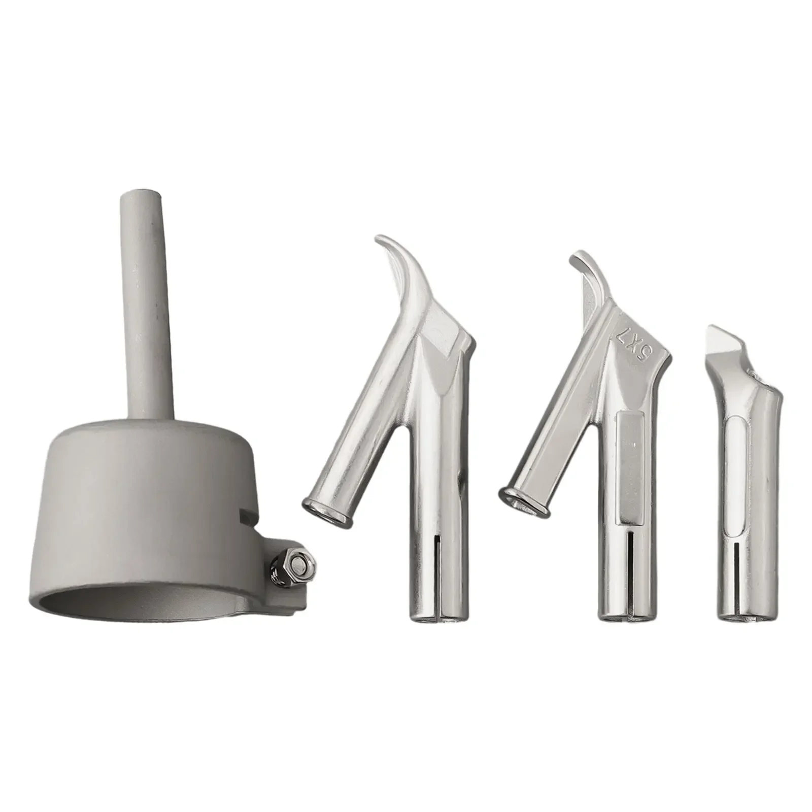 4pcs/set 5mm Standard Nozzle Titanium Alloy Tacking Nozzle Speed Welding Nozzle Round/Triangular For Welding PVC Plastic Sheet