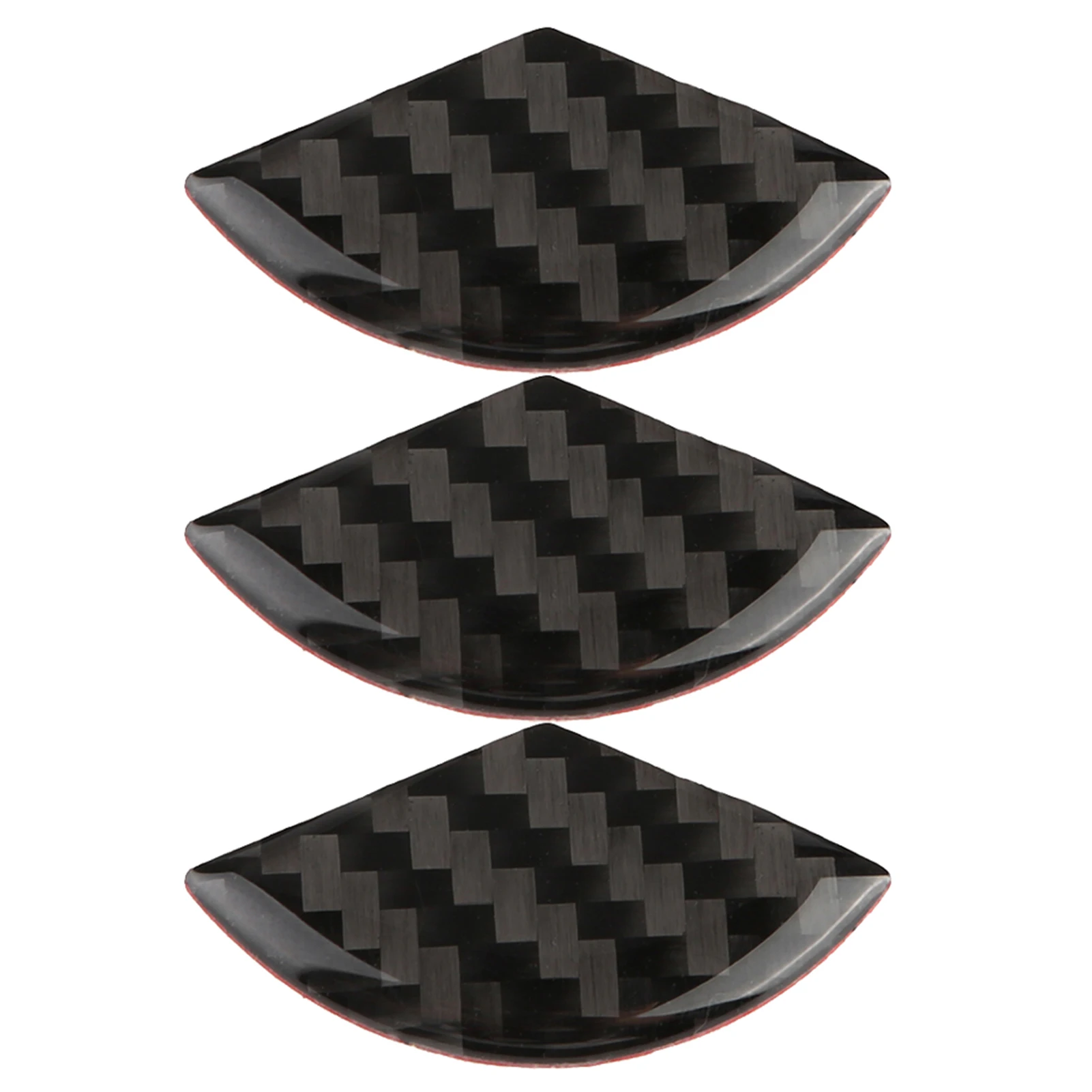 3pcs Steering Wheel Car Decor Logo Sticker Carbon Fiber for Mercedes C Class W204 2005-2012
