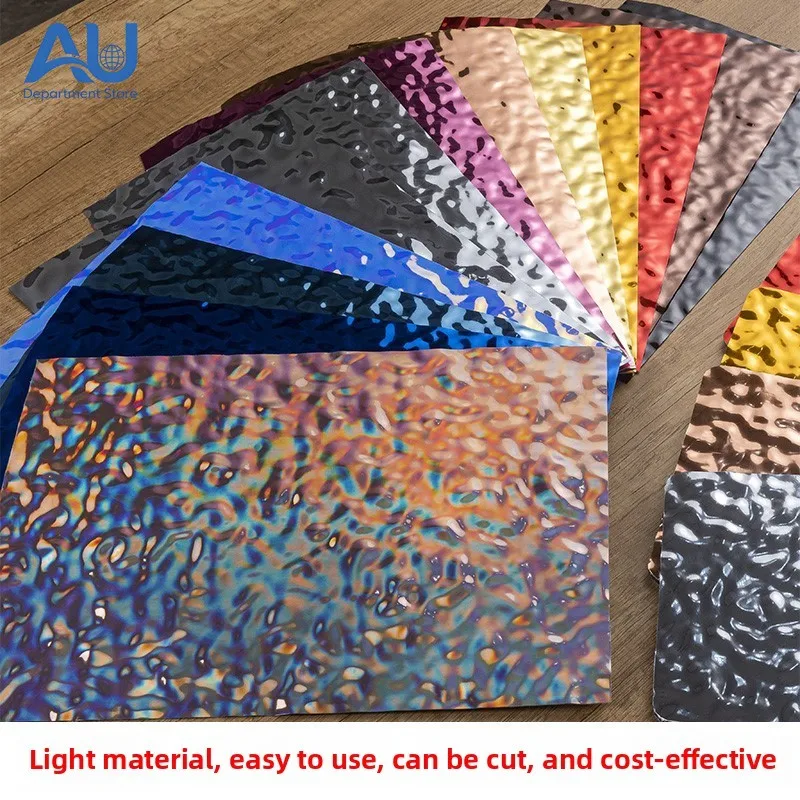 Water ripple plate mirror metal decoration mask shopping mall display ceiling wedding background mirror embossing