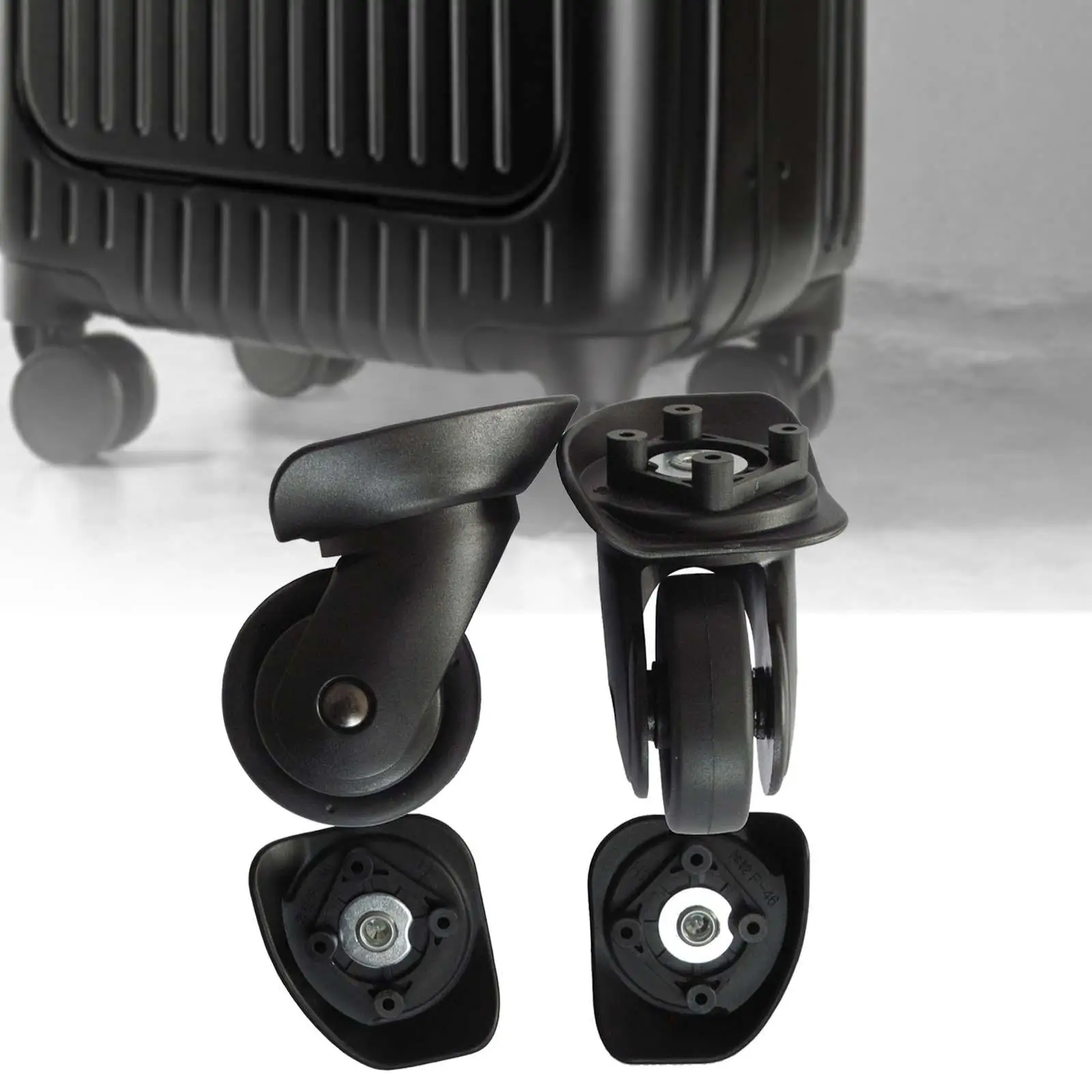 2x Luggage Suitcase Wheels Silent 360 Rotation Swivel Wheels for Trolley Case Shopping Carts Travelling Bag Suitcase Accessories