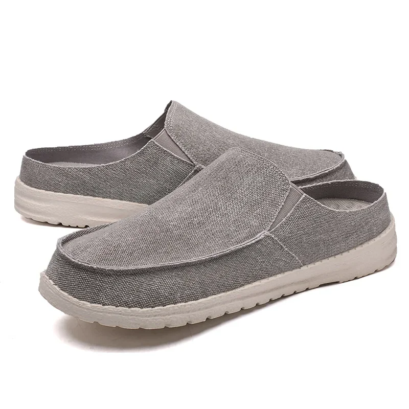

Barefoot Denim Canvas Shoes Men's Casual Slippers Khaki Loafers Classic Flat Shoes Man Shoe Size 39 48 Summer Flat Shoes 2025
