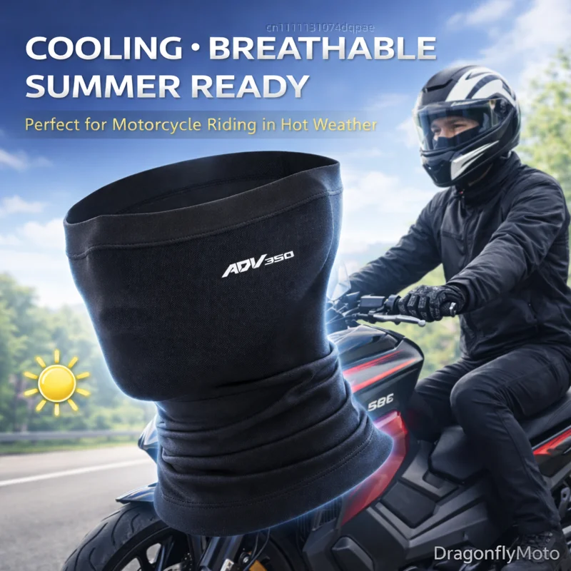

Для мотоцикла HONDA ADV350 ADV 350 2021 2022: летняя охлаждающая дышащая маска для лица, гетр для шеи, балаклава с индивидуальным логотипом