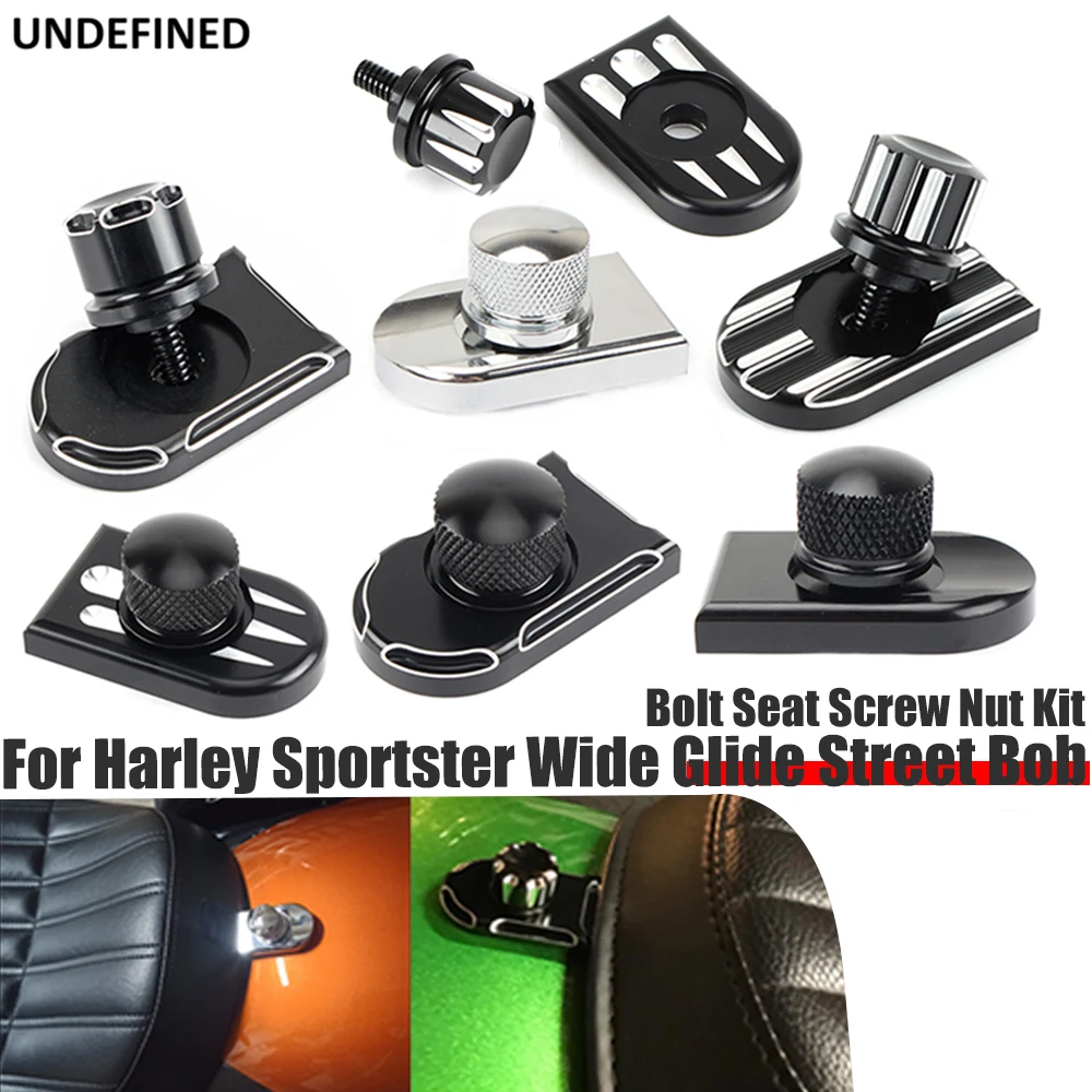Motorcycle Rear Seat Bolt Screws For Harley Sportster XL 883 1200 Dyna Street Bob Softail Fatboy Touring Road King Electra Glide