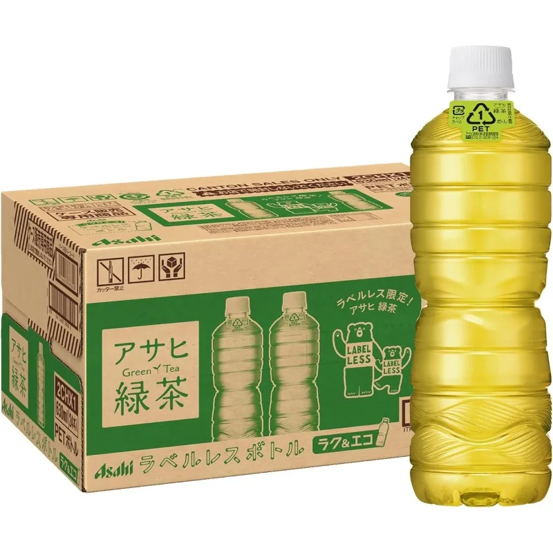 Bebidas Asahi, Té Verde Asahi, Botellas sin Etiqueta, 630 ml x 24 Botellas, Envío Nacional, Envío Gratuito