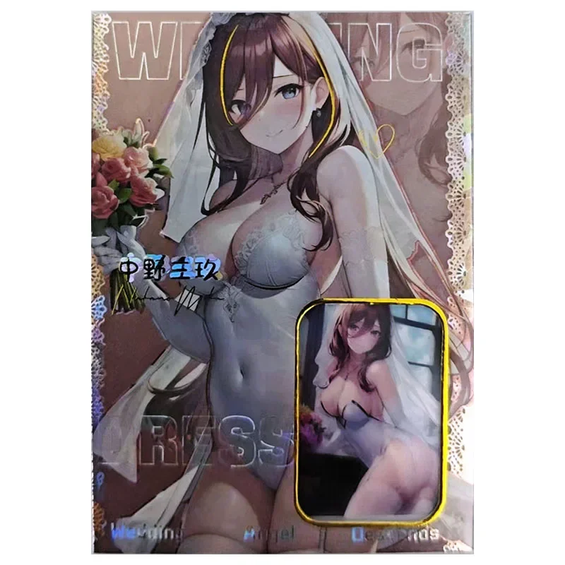 Anime Goddess Story Rare Film Refraction Foil Yor Forger Nakano Miku Yae Miko Toys for boys Collectible Cards Birthday Present