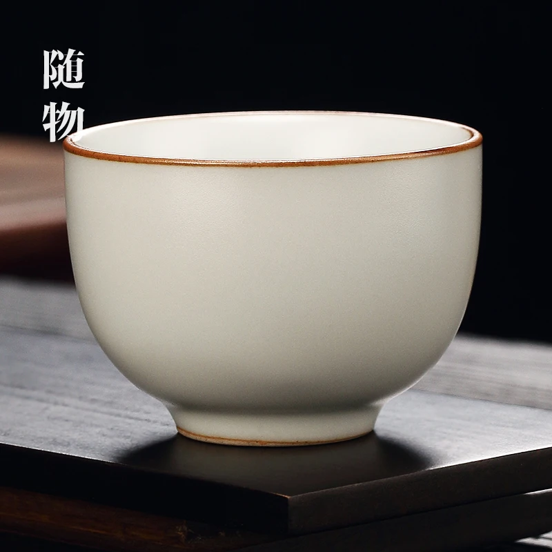 

Chinese Master Ceramic Single Ge Ru Kiln And High End Personal Dedicated Cup Kung Fu Tea Set