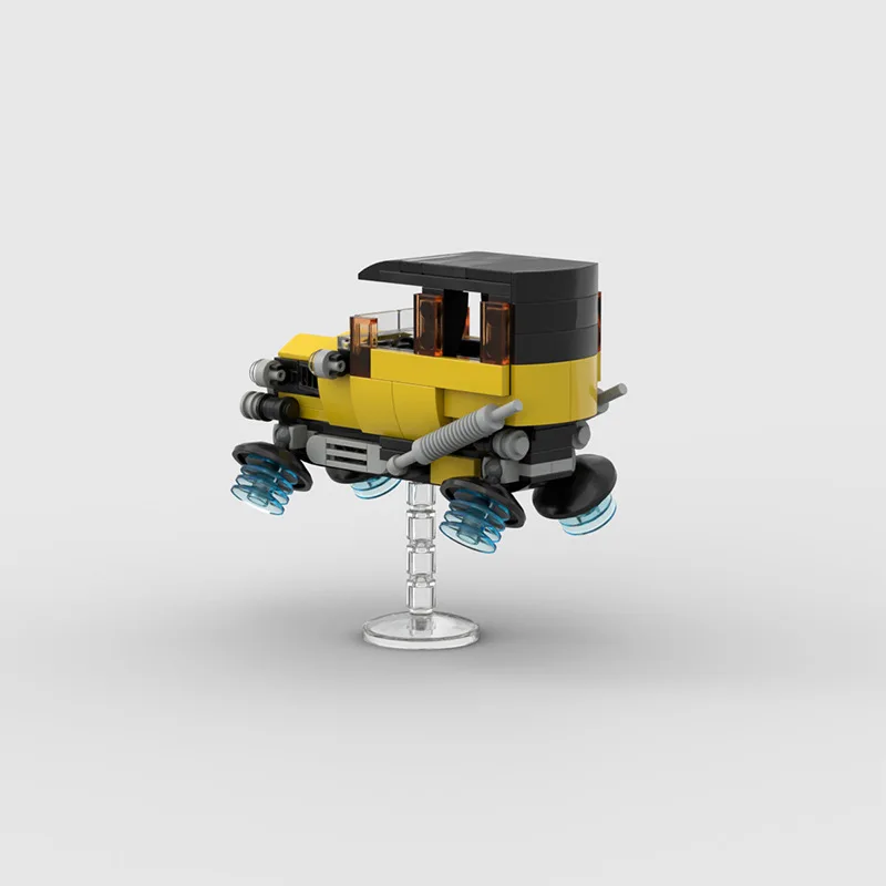 Creative flying racing car with bracket old-fashioned retro compatible Lego small particle building block puzzletoy wholesale