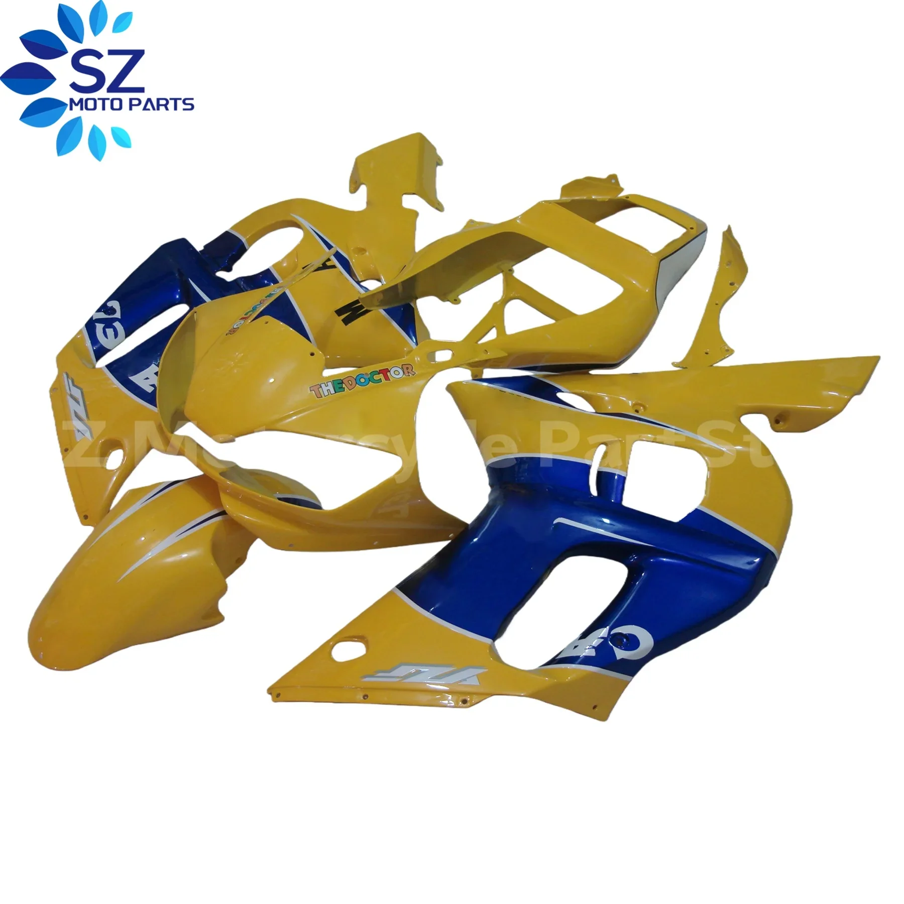 مجموعة انسيابية جديدة للدراجات النارية ABS مناسبة لياماها YZFR6 1998 1999 2000 2001 2002 YZF R6 98 99 00 01 02 مجموعة هيكل السيارة #4