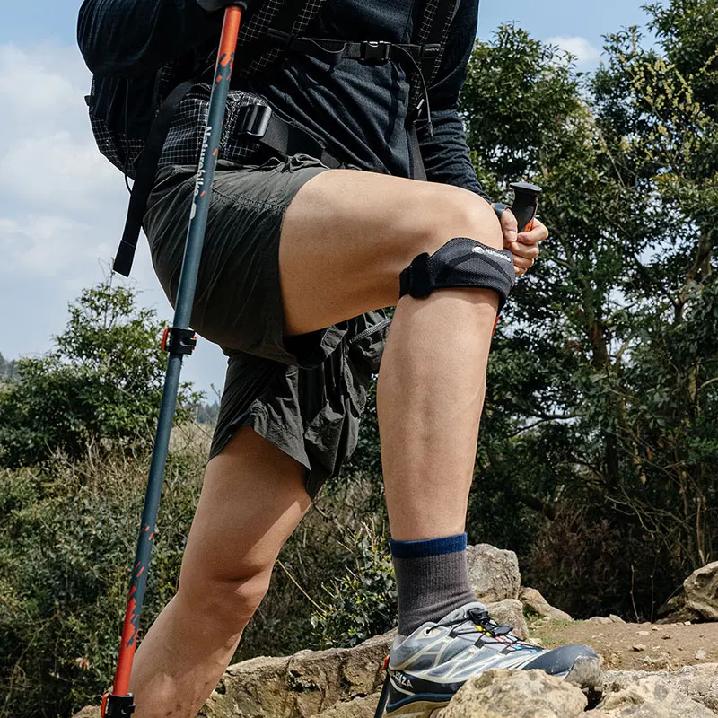 Naturehike Protective Knee Pad Thick EVA Collision Avoidance Knee Sleeve Reinforced Adjustable Strap Breathable Antibacterial