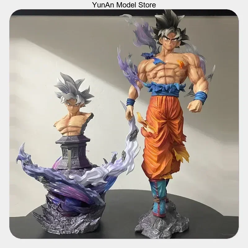 

42cm Dragon Ball Ultra Instinct Goku Standing Pose Anime Figure Desktop Decoration Toy Gift