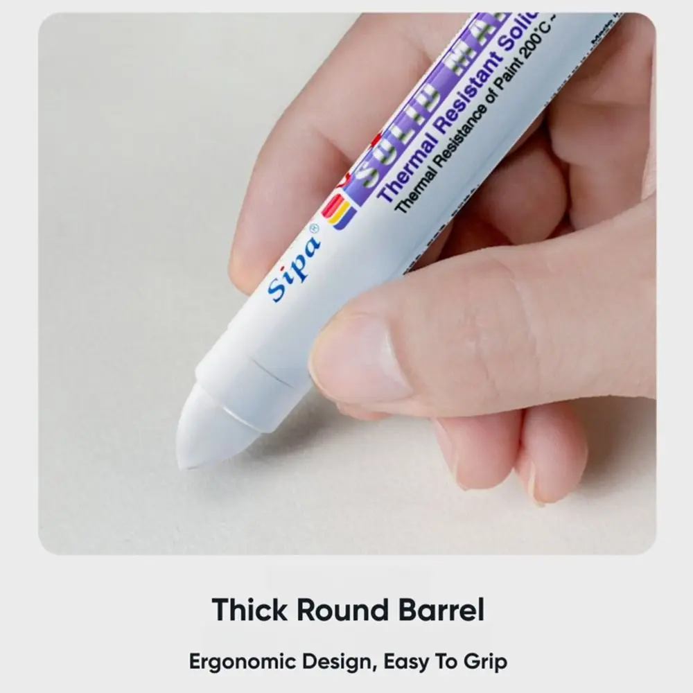 Solid Paint Pen High Temperature Resistant Waterproof Marker Pen Oil-based Ink Solid Paint Marker