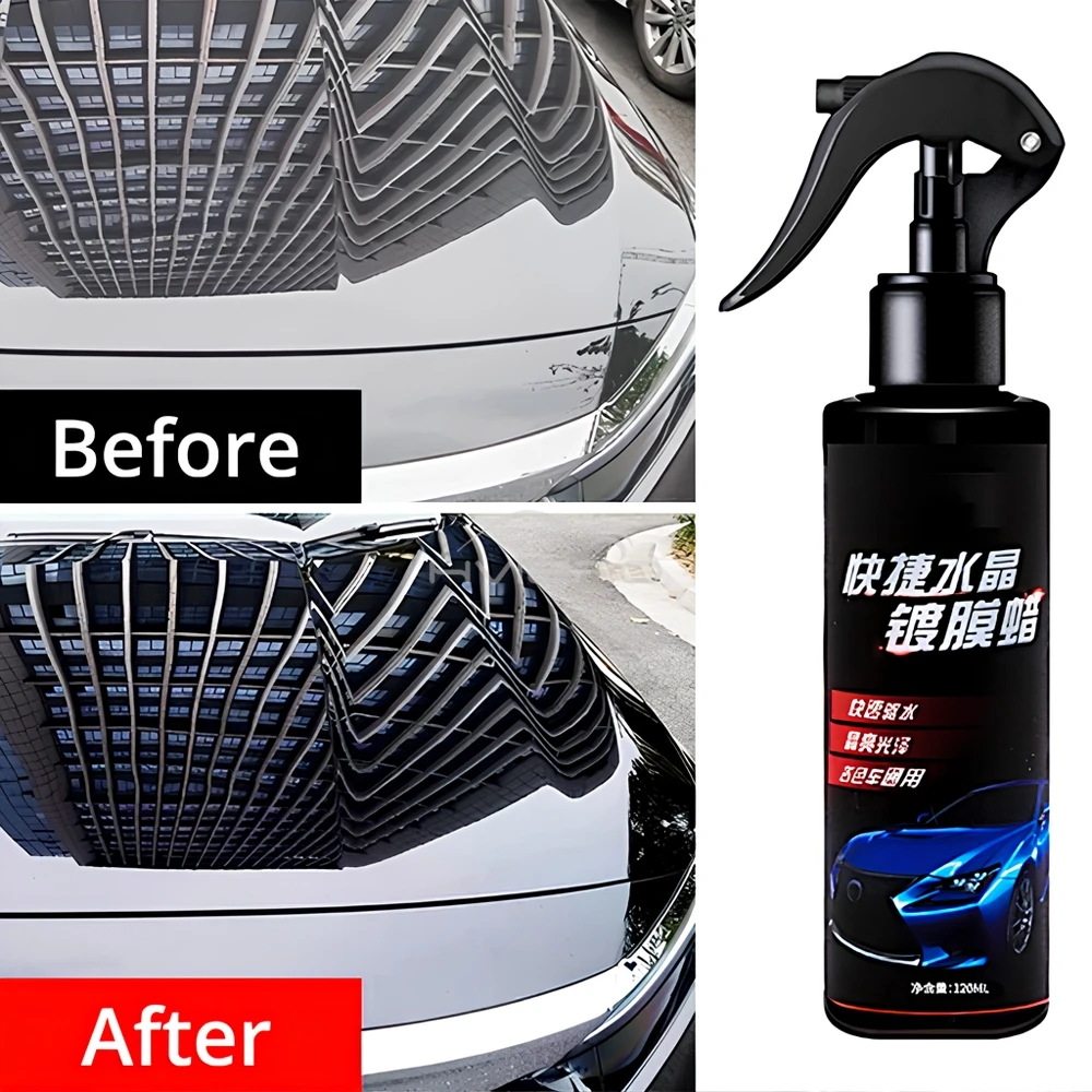 120 ml Keramik Auto Beschichtung Farbe Pflege Polierungen Kristall Überzug Spray Dichtstoff Nano Hydrophoben Schnell Beschichtung Flüssigkeit Glanz werkzeuge – Detail 3