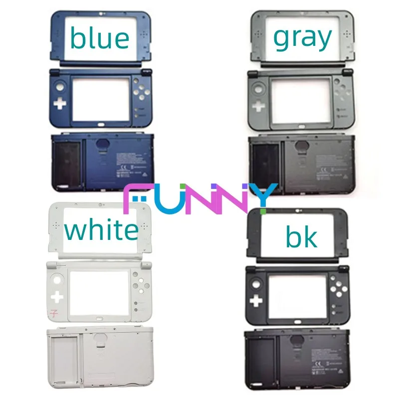 Carcasa de Marco medio con placa de cubierta de batería, pieza de repuesto superior LCD, cara interior, carcasa, 3DS XL LL, 6 colores, nuevo