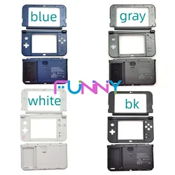 Carcasa de Marco medio con placa de cubierta de batería, pieza de repuesto superior LCD, cara interior, carcasa, 3DS XL LL, 6 colores, nuevo