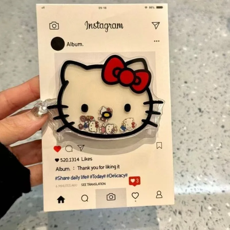 Hallo Kitty Telefon Stehen Nette Frauen Zubehör Weihnachten Baum Spielzeug Puppe Airbag Stehen Desktop Ornament Kawaii Mädchen Geschenk Großhandel