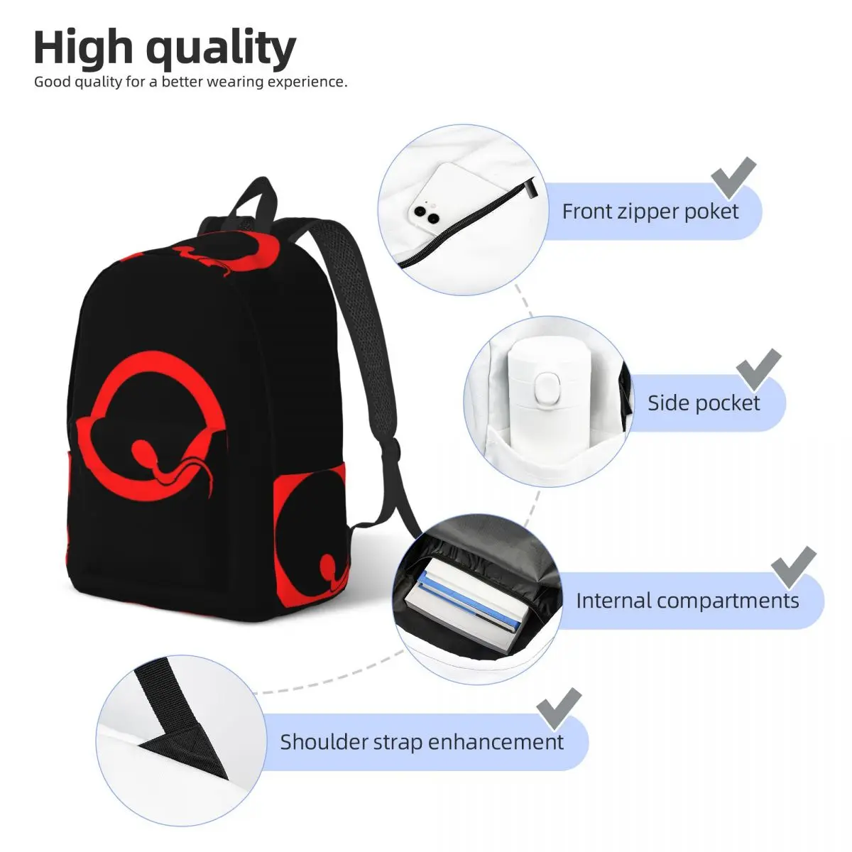 Best Logo Queens Of The Stone Age Rock Gajiumk Music Band Student Backpack School Bag Hiking Travel DaypackShoulder Bags