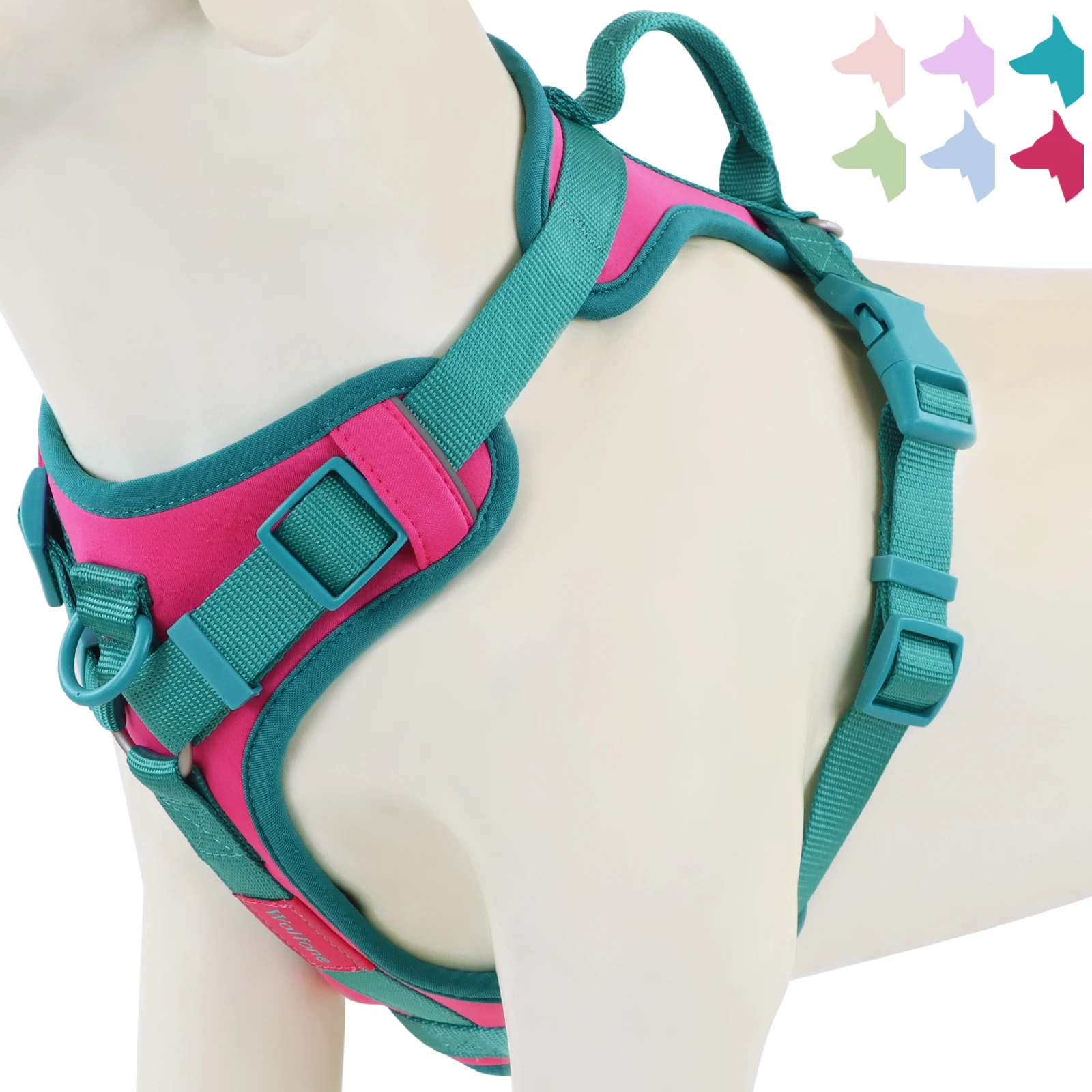 

Lightweight Breathable For Medium No Pull Dog Harness for large Small dogs Adjustable Chest Strap Dog Harness Personalized