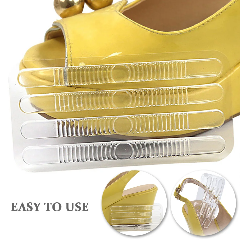 

5Sets Slim Transparent Heel Pads Anti Blister Cushions for Sandals Heels Invisible Shoe Heel Grips Durable Basketball Shoe Grip