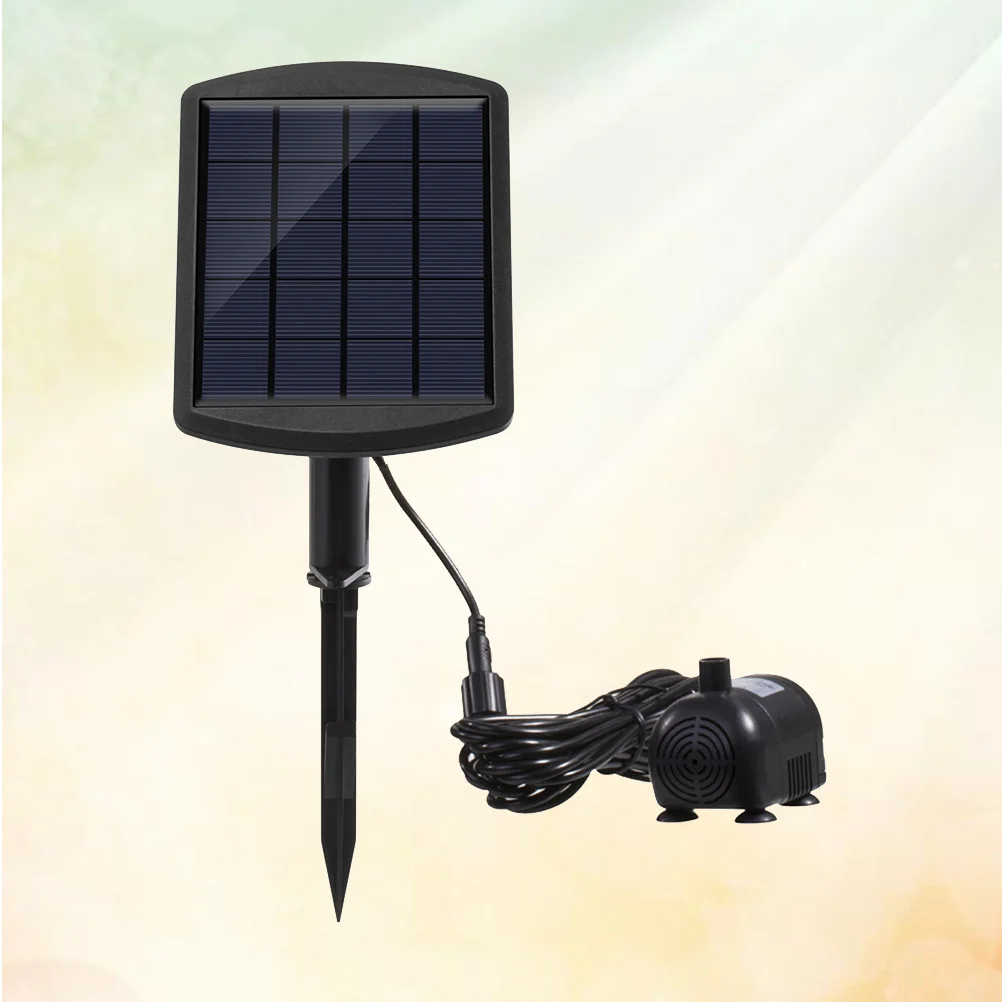 أسود 1.8 واط تيار مستمر صغير فرش مضخة مياه تعمل بالطاقة الشمسية لنافورة بركة حوض السمك خزان الأسماك تداول نظام التبريد مضخة مياه صغيرة
