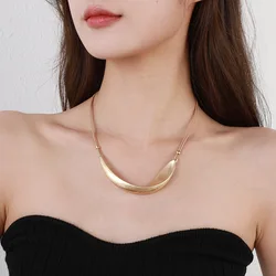 Punk Necklaces for Women Luxurious Chunky Clavicle Chain Geometric Cool Choker Irregular Collars Chian Christmas Jewelry Gifts