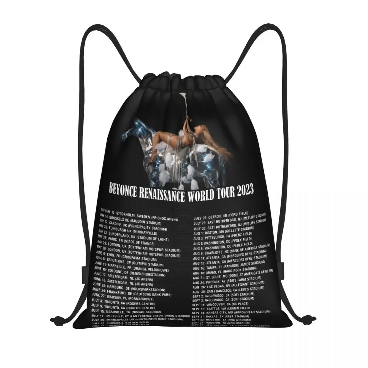 

2023 Beyonce Renaissance Drawstring Backpack Sports Gym Bag Tour String Sackpack for Working Out