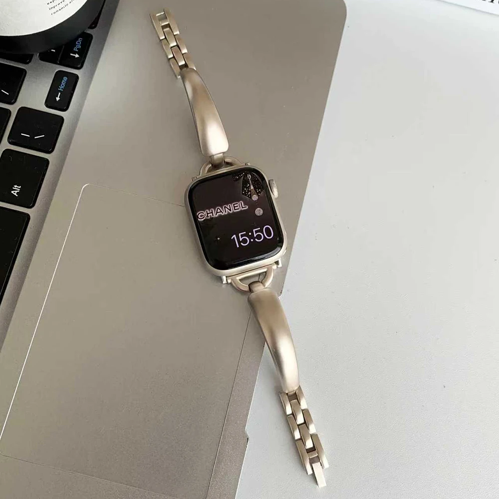 Metallarmband für Apple Watch 10 9 8 Band 42 mm 46 mm 41 mm 45 mm 40 mm 44 mm 49 mm Armband iWatch Serie 7 Se 6 5 Ultra Armband Damen
