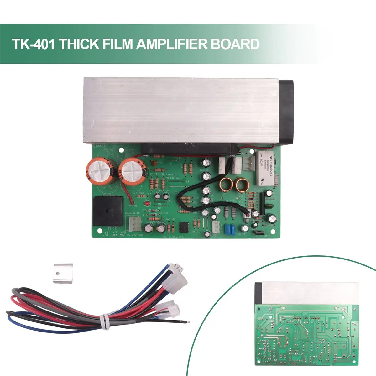 Goodprice TK-401 Thick Film Power Amplifier 140W 2.0 Channel, Air-Cooled Heat Dissipation, High-Power Power Amplifier Board