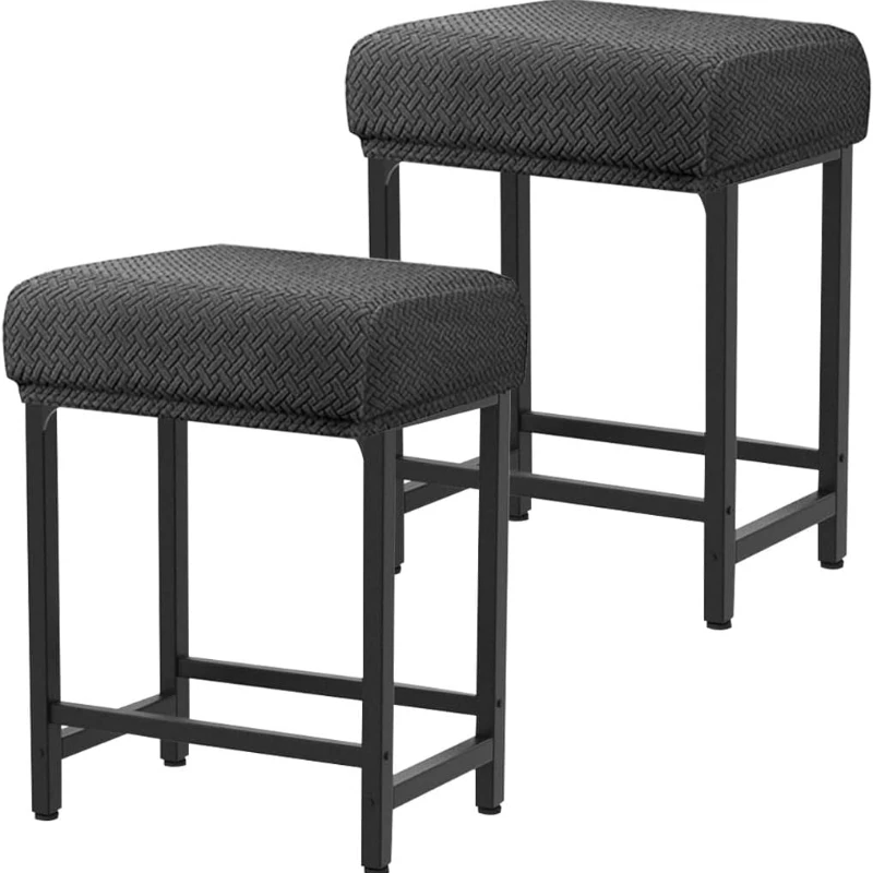 

Rectangle Stretch Counter Height Barstool Slipcovers Rectangular Vanity Stool Cover Kitchen Counter Saddle Seat Cover