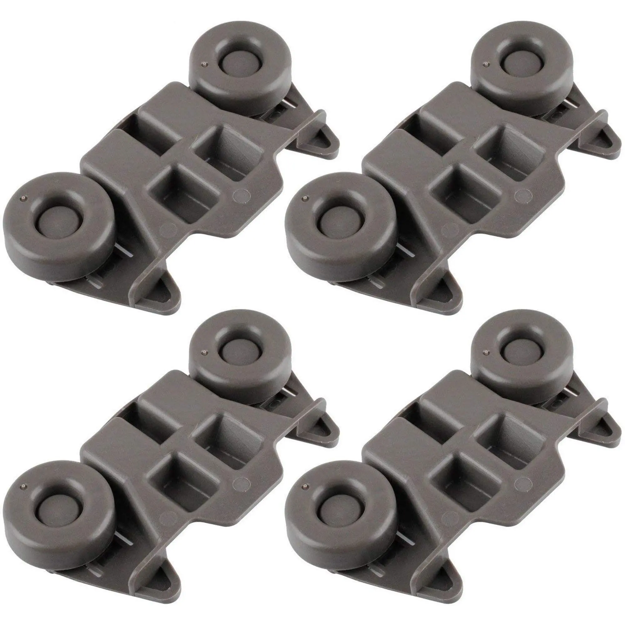 4PCS Dishwasher Wheels Lower Rack W10195416 W/ 1.59 Inch Diameter Wheels PS11722152 AP5983730