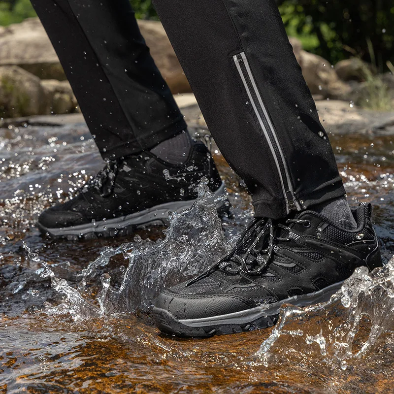 

Мужские дизайнерские кроссовки для хайкинга и треккинга, кожаные, для активного отдыха, работы и бега