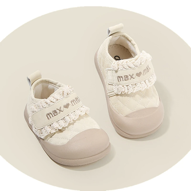 

2025 Brand Toddler Girls Sneakers Ruffles Casual Lightweight Kids Walking Shoes For Kids Women Spring Autumn Infant Shoes