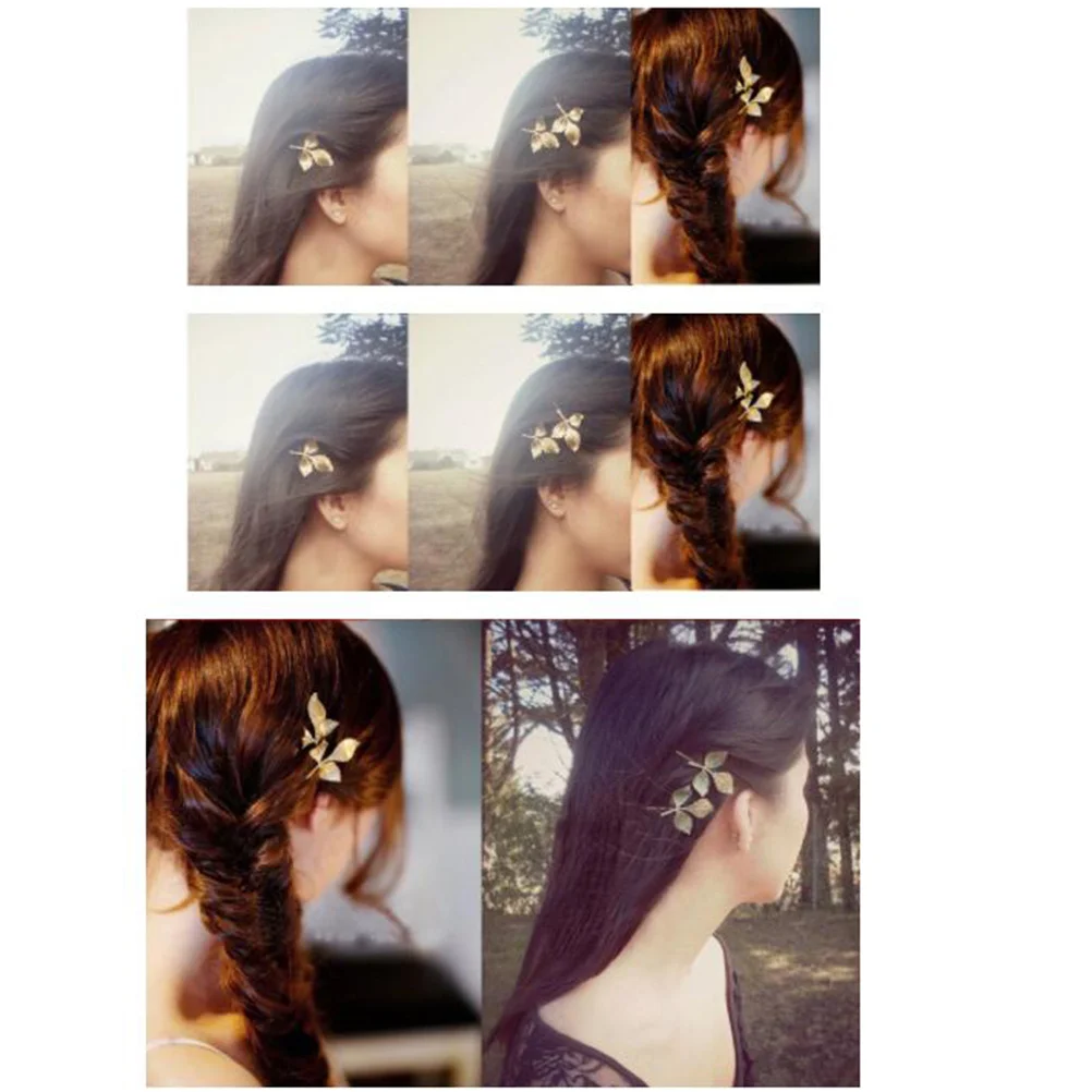 

10 Pcs Leaf Metal Hair Accessories Clips for Formal Occasions Leaves Small Maple
