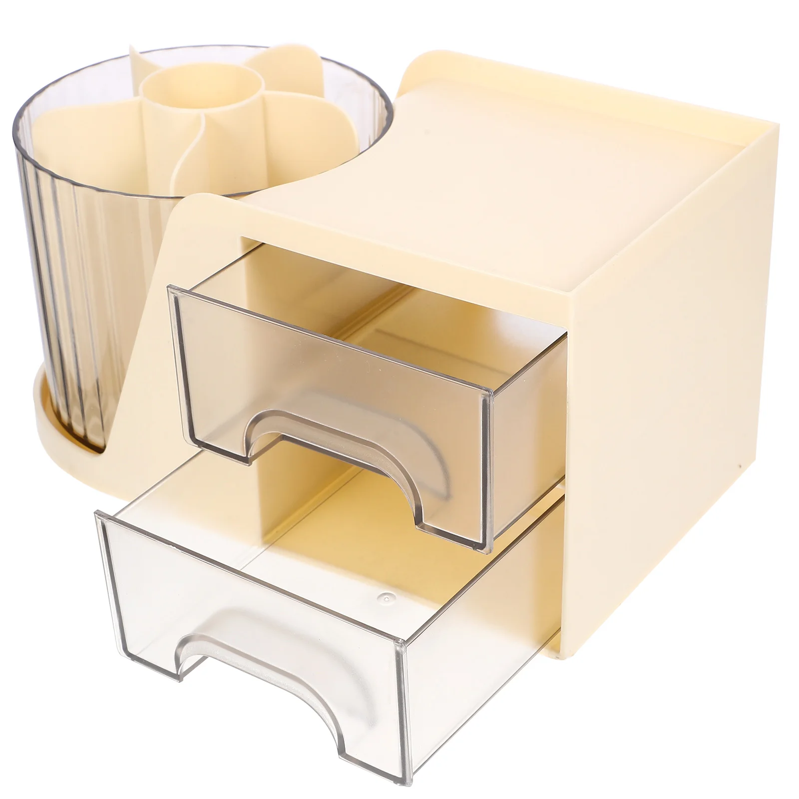 

Rotating Pen Holder Desk ganizer Office Storage Box Compartment Stationery Grids Table Accessories Smooth