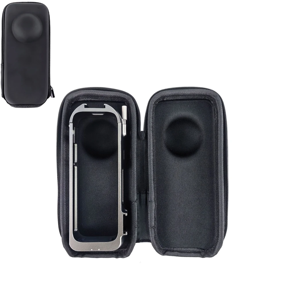 

Storage Case For Insta360 X5X4 Sport Camera Protective Bag Travel Storage Waterproof Half Zip Expanded Bag Can Fit a Camera Cage