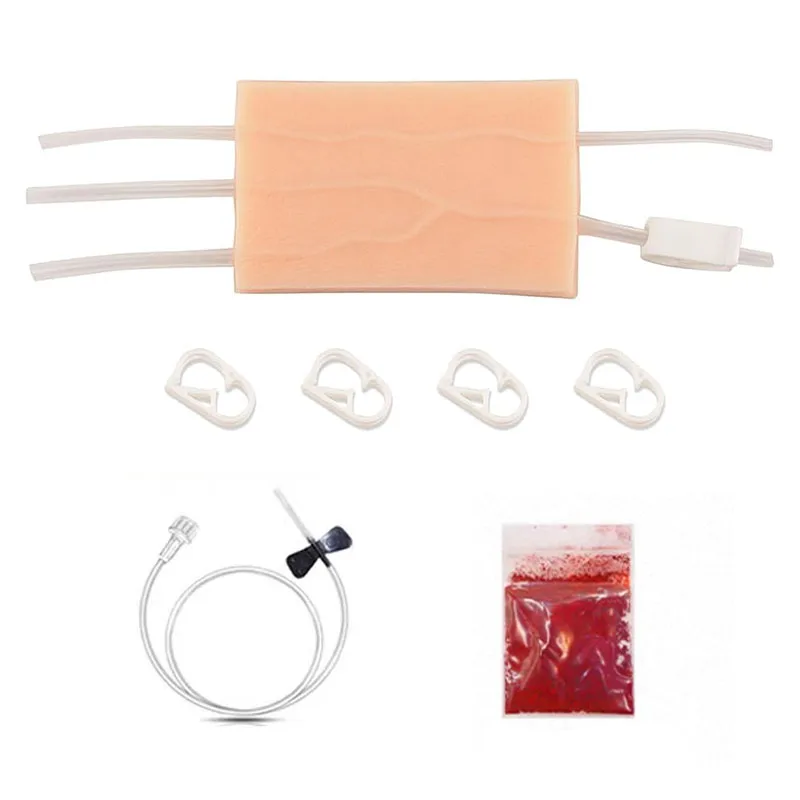 

Human Skin Venipuncture Injection Training Silicone Pad Model Student Nurse Blood Drawing Practice Model