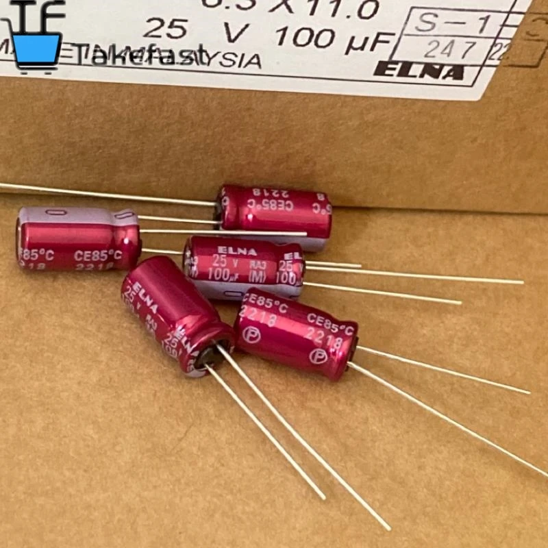 2024 ELNA RA3 سلسلة 25V100UF 6.3X11 مللي متر الصوت مُكثَّف كهربائيًا 100UF25V 100UF25V 6.3*11 مللي متر 100% جديدة ومبتكرة #1