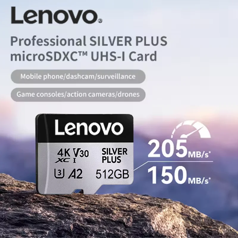

Lenovo Micro SD Card 512GB 256GB 128GB SD Memory Card 1TB High Speed TF Flash Cards Mini SD Card For Surveillance Camera